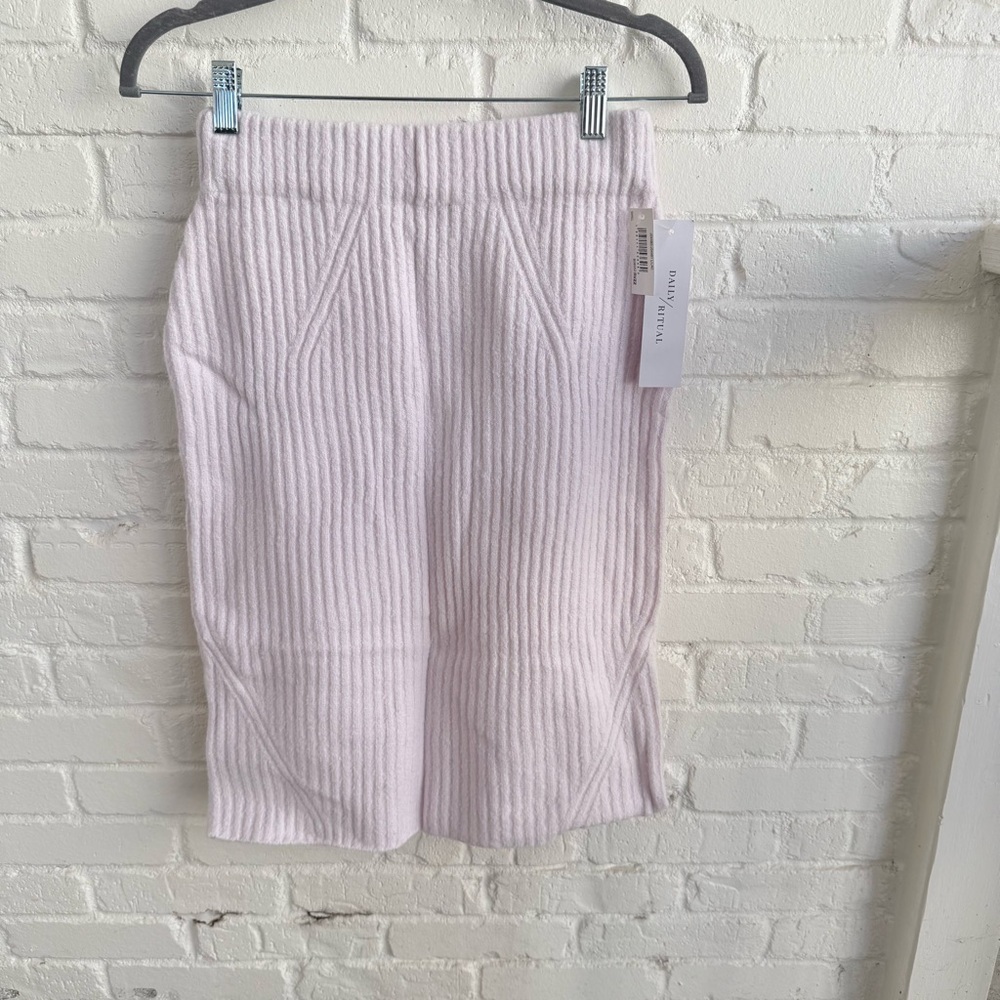 NWT Daily Ritual Ribbed Skirt - Picture 4 of 15
